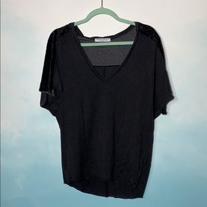 Black Dolman Project Social Tee Top